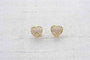 Boucles d'oreilles Boucles d'oreilles coeurs diamants en or jaune 18k 58 Facettes 24110