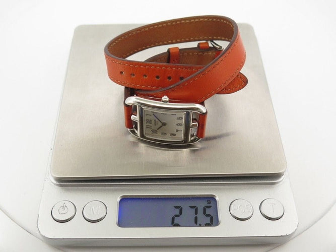 Montre montre HERMES cape cod pm 31 mm quartz double tour en cuir 58 Facettes 260721