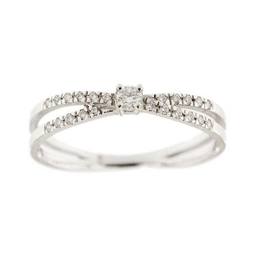 Bague 55 MAUBOUSSIN - Bague double avec diamants 58 Facettes 38611