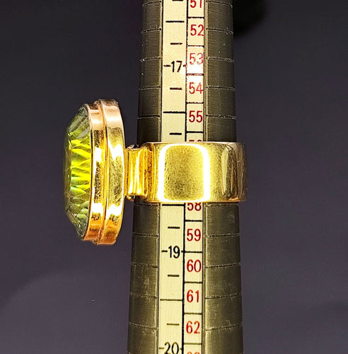 Bague 57 Bague homme en or jaune 23,2 g 58 Facettes