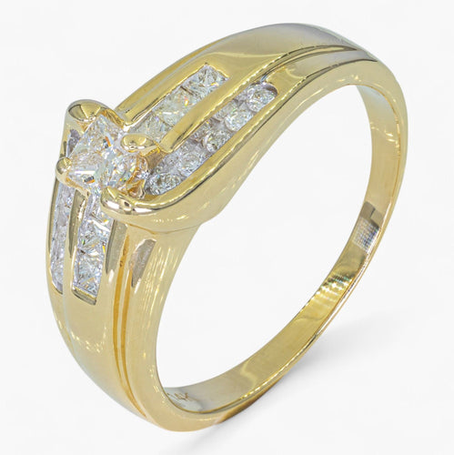 Bague 57 Bague diamants 0,54 carat 58 Facettes AN85