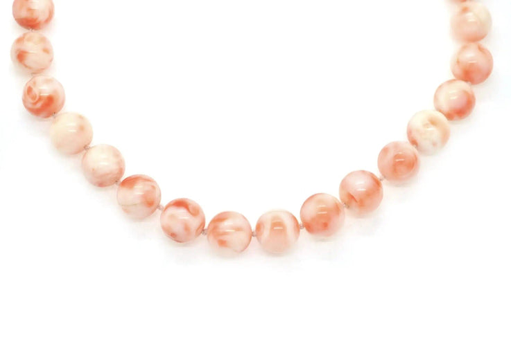 Collier Collier en corail des profondeurs avec fermoir en argent 58 Facettes 13752