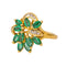 Bague 52 Bague Or jaune Emeraude, Diamant 58 Facettes 4169050CN