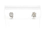 Boucles d'oreilles Boucles d'oreilles contemporaine en or blanc 18 carats serties de diamant 58 Facettes B670