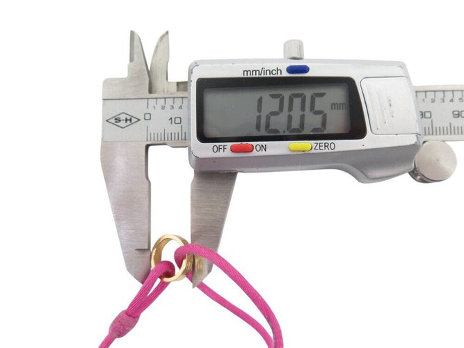 Bracelet bracelet CARTIER love anneau or rose sur cordon or rose 18k 13-24cm boite 58 Facettes 266940