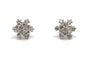 Contemporary white gold earrings, diamonds (+- 0.52ct) 