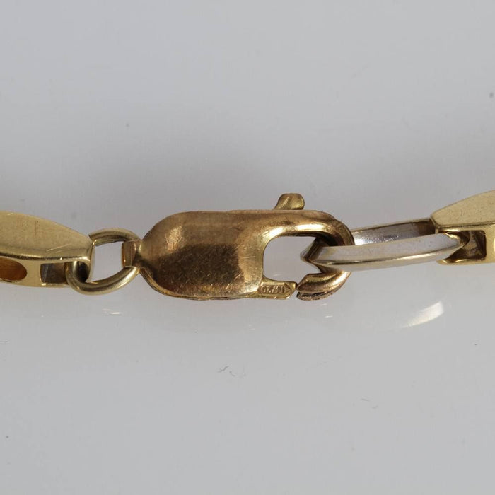 afwisselend tweekleurige gouden armband