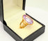 Bague 57 Bague vintage en or jaune 18 sertie d'une belle améthyste ovale 58 Facettes