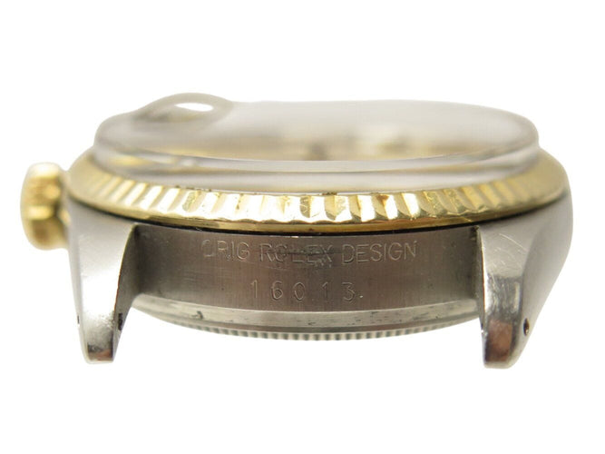 Montre vintage montre ROLEX datejust 16013 36 mm or et acier jubile automatique 58 Facettes 271034