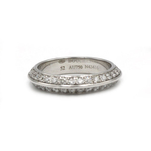 Boucheron - Dobbelt Vielsesring eller hvid og diamanter, nummereret 