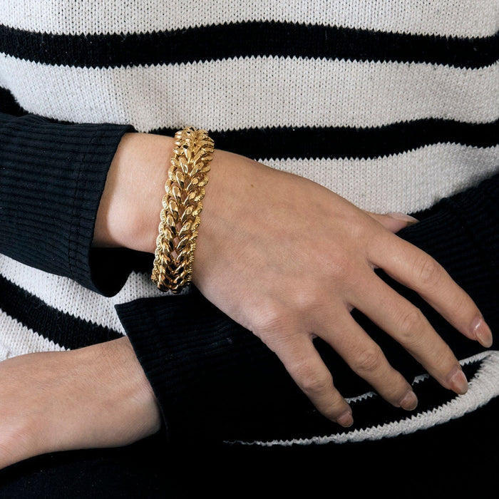 Bracelet Bracelet maille américaine or jaune 58 Facettes