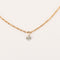 Collier COLLIER OR ROSE 3 DIAMANTS 0,09ct 58 Facettes M8927