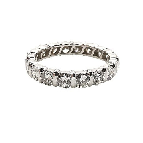 Bague 51 Alliance américaine or blanc & diamants 58 Facettes