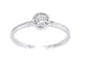 Bague Bague en or blanc avec un diamant taille brillant 58 Facettes 2088