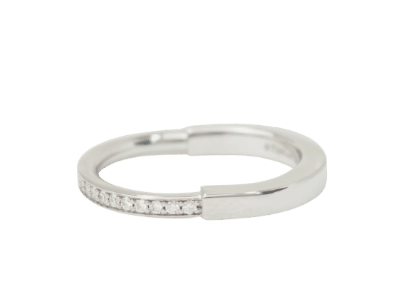 Bague 54 Bague Tiffany & Co en or blanc et diamants 58 Facettes 33130