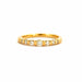 Bague 54 Alliance demi-tour diamants or jaune et diamants 58 Facettes