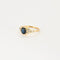 Bague 57.5 Bague ancienne saphir Verneuil. 58 Facettes