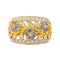 Bague 53 Bague  Cocktail  Or jaune Diamant, Saphir 58 Facettes 4099643CN