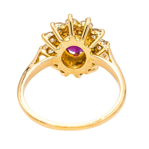 Bague 60 Bague  Marguerite  Or jaune Rubis, Diamant 58 Facettes 3949558CN