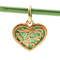 Pendentif Yanes - Pendentif cœur en or jaune 18 carats et émail vert 58 Facettes FN24/0003