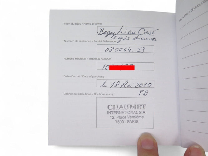 Bague 53 bague CHAUMET liens croises 080044 t53 en or blanc 18k 11gr diamants 58 Facettes 267028