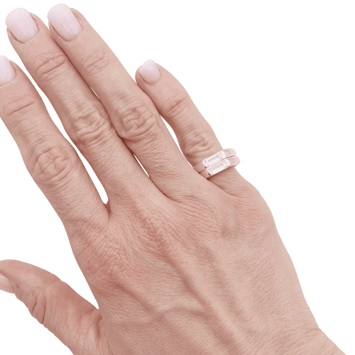 Bague 48 Bague deux ors, diamants baguette. 58 Facettes 34457