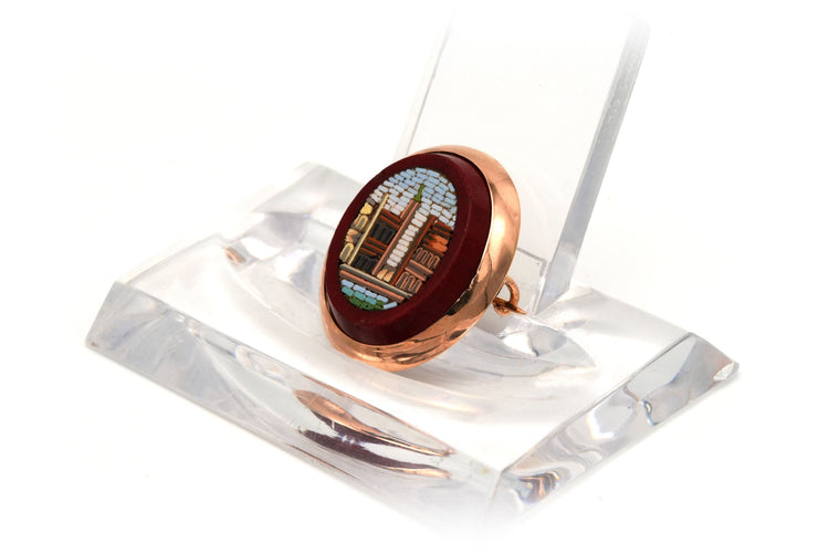 Broche Broche en or rose et micro-mosaïque 58 Facettes 20614