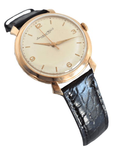 Montre Montre homme IWC Jumbo "Shark Fin", or rose 18 carats, calibre 89, vers 1959 58 Facettes IWC-300
