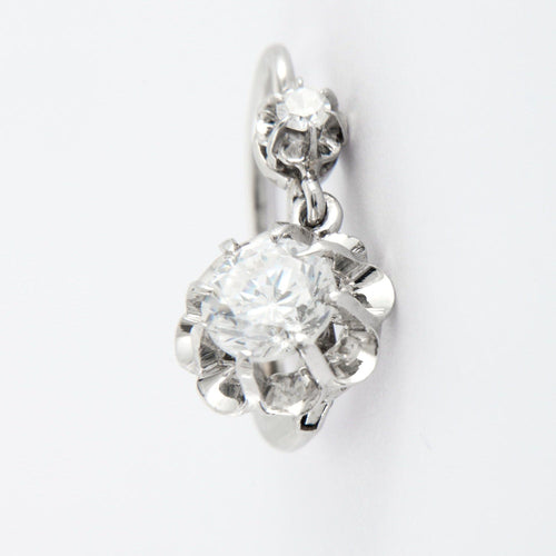 Boucles d'oreilles Dormeuses Diamants 58 Facettes