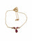 Collier Collier or jaune, diamants et rubis poires 58 Facettes