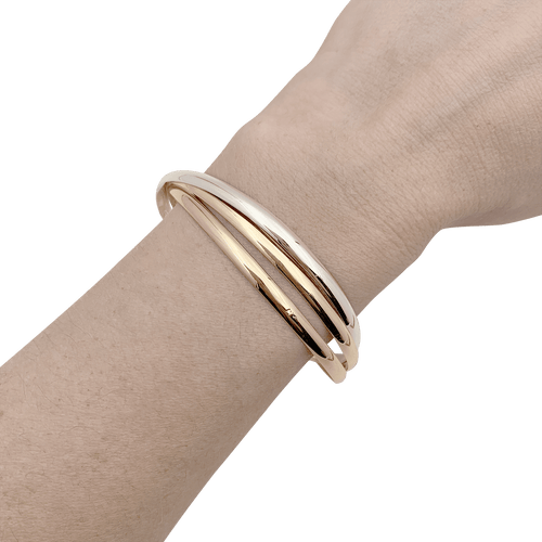 Trois joncs en trois tons d'or. 58 Facettes 34416