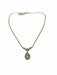 Collier Collier en or blanc et jaune avec diamants et aiguemarine 58 Facettes