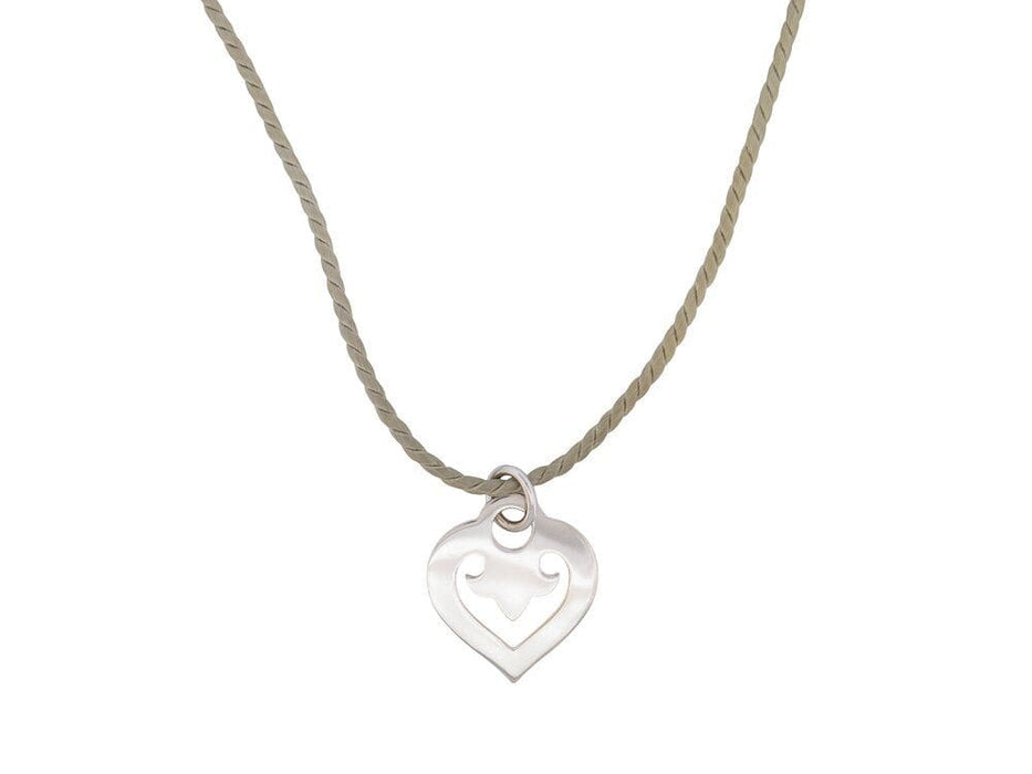 Collier collier pendentif O.J. PERRIN coeur legendes mm or 18k 7gr cordon cartier 58 Facettes 265101