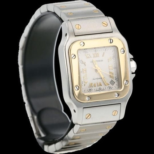 Montre Cartier Montre Santos De Cartier Galbee Pm 58 Facettes MT42136