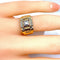 Bague 52 Bague Tank en or jaune et diamants 58 Facettes AB652