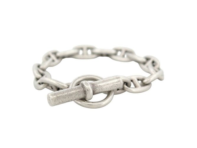 Bracelet vintage bracelet HERMES chaine d'ancre pm en argent massif 925 18cm 58 Facettes 268152