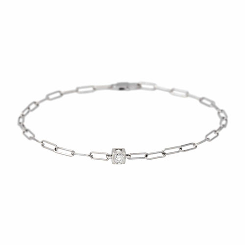Bracelet Dinh Van  Bracelet    Le cube  Or blanc Diamant 58 Facettes 4410626CN
