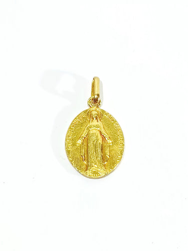 Pendentif Médaille miraculeuse en or jaune 58 Facettes