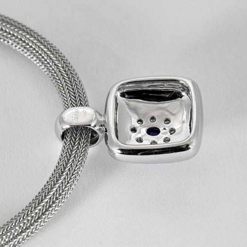 Collier TABBAH - Collier en Or blanc 18k Saphir 58 Facettes 250329