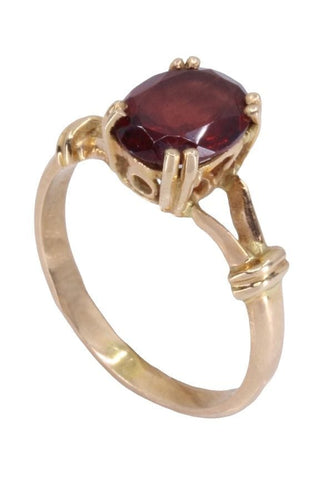 Bague 52 BAGUE MODERNE GRENAT 58 Facettes 088121