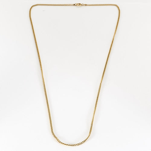 Collier Chaîne en or jaune à maille gourmette 58 Facettes PER1495