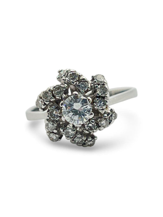 Bague 52 Bague or blanc et diamants 0,75ct 58 Facettes