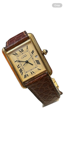 Montre CARTIER - Montre Tank - Must de Cartier 58 Facettes