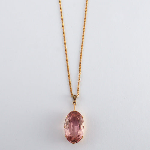 Collier Collier Tourmaline Rose 58 Facettes