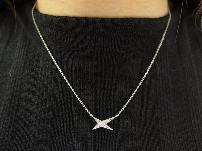 Collier collier MAUBOUSSIN valentin for you or blanc 18k diamants 0.1cts 58 Facettes 268087