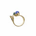 Bague 54 Bague en or jaune lapis lazuli, diamants et chrysoprases 58 Facettes CAE-RI-GRA-YGDLP