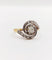 Bague tourbillon antique en or 18k et platine, diamants taille ancienne 58 Facettes A06455