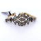 Bracelet Bracelet ancien en or rose et argent avec diamants 58 Facettes
