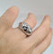 Bague 50.5 Bague or blanc sertie de diamants taille ancienne 58 Facettes