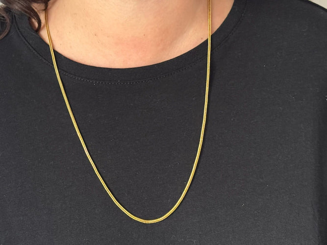 Collier Chaine En Or Jaune Maille Palmier 58 Facettes